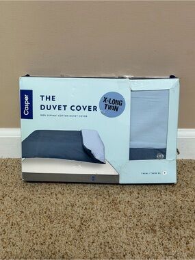 Casper X-Long Twin Duvet Cover in Light Blue